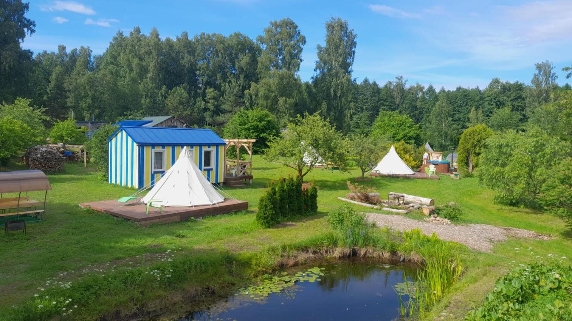 Glamping Fluffy Horns - Glempings Pukainie Ragi Hotel Plienciems Exterior photo